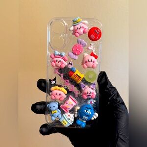 Gray Textured Phone Case with 3D Design